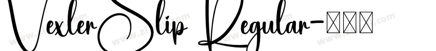 VexlerSlip Regular字体转换